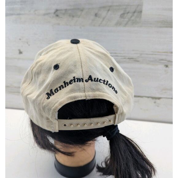 MAFS Manheim Auctions Vintage White and Black Hat Snapback Hat‎ - Picture 5 of 13